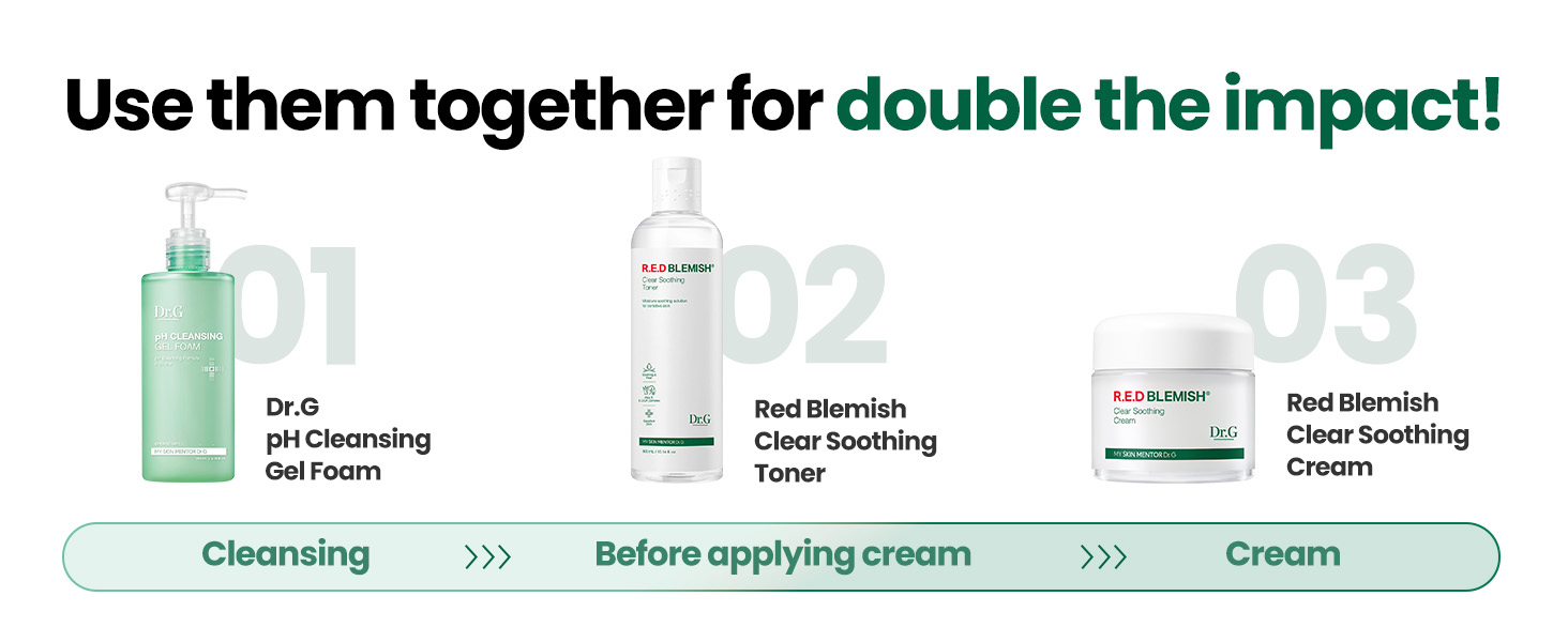 Dr.G Red Blemish Clear Soothing Cream Special Set (50mL+30mL)